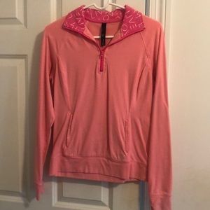 Aeropostale pink 3/4 zip shirt